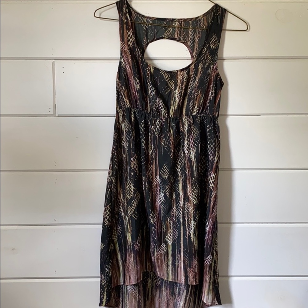 High Low Snake Skin Dress